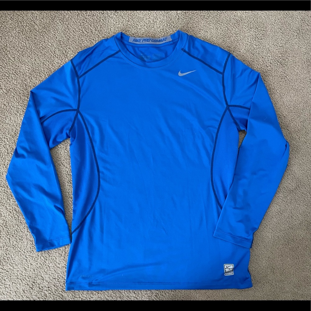 Mens Nike Pro Combat Fitted Large Long Sleeve